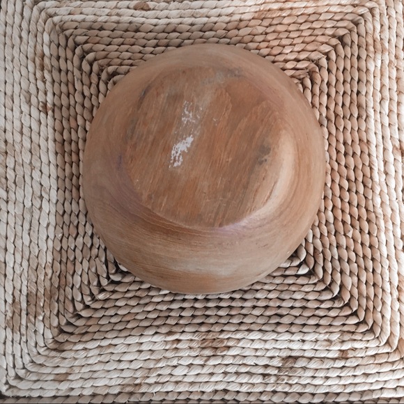 Vintage Teak Wood Bowl with Uneven Edge - Picture 3 of 6